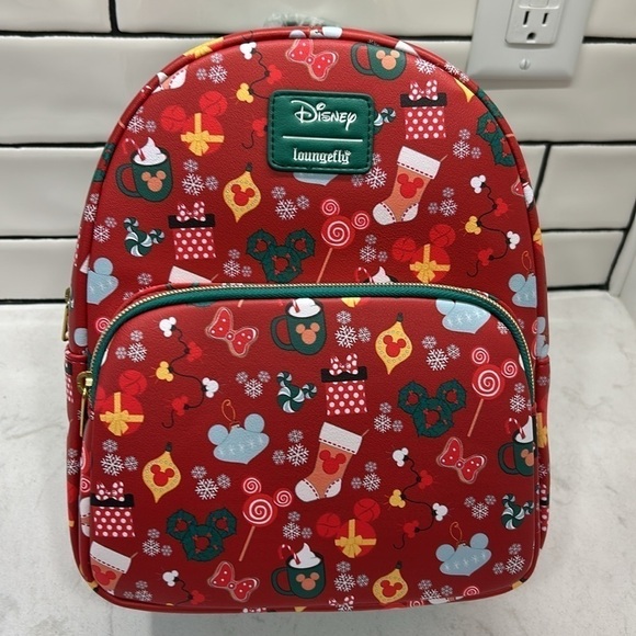 Loungefly Disney Mickey Mouse Holiday Sweets & Treats Mini Backpack NWT! main image 10